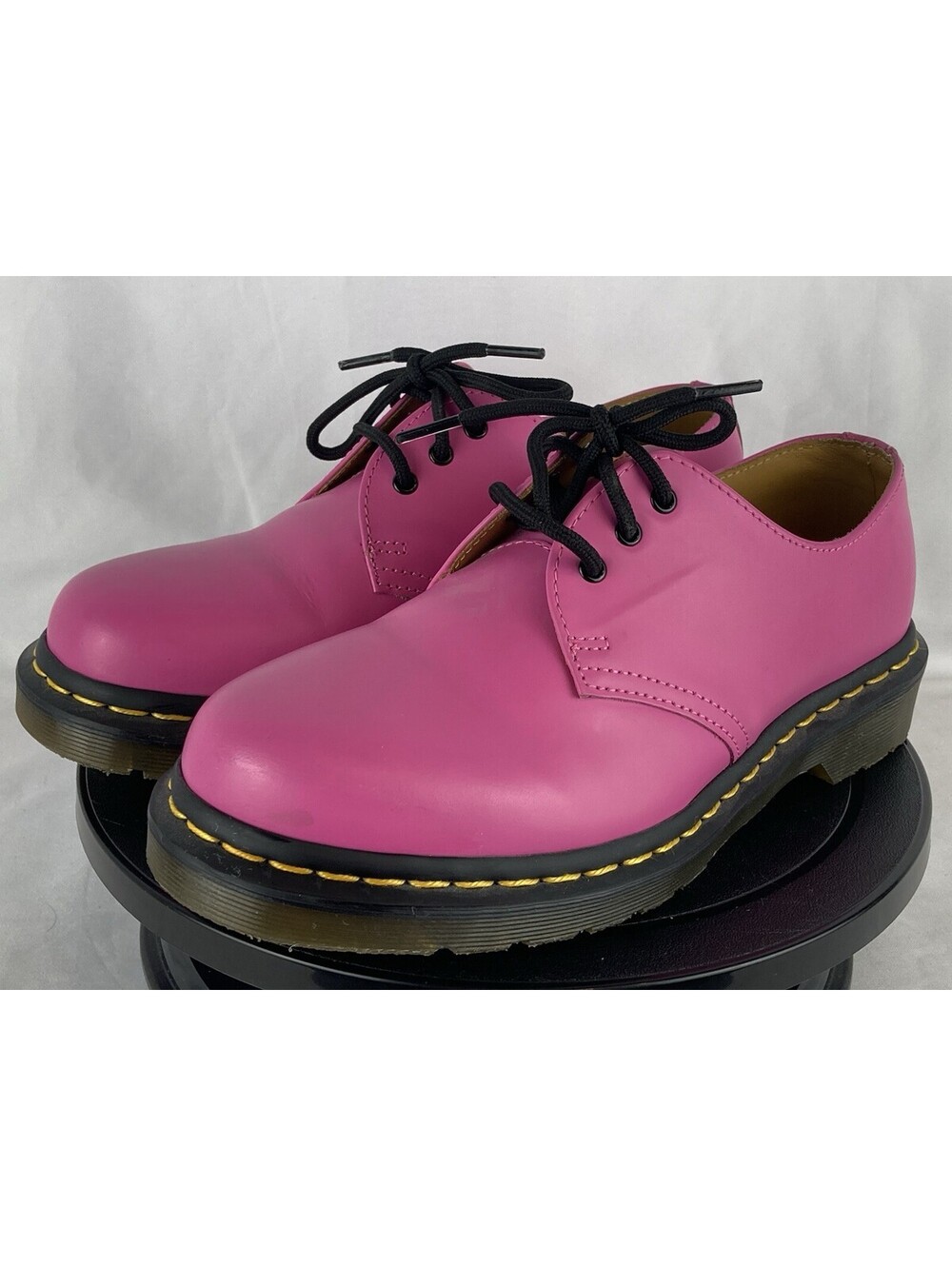 Women’s Size 7 Dr. Martens 1461 Hot Pink Leather Shoes Oxford Derby 31009 3-Eye